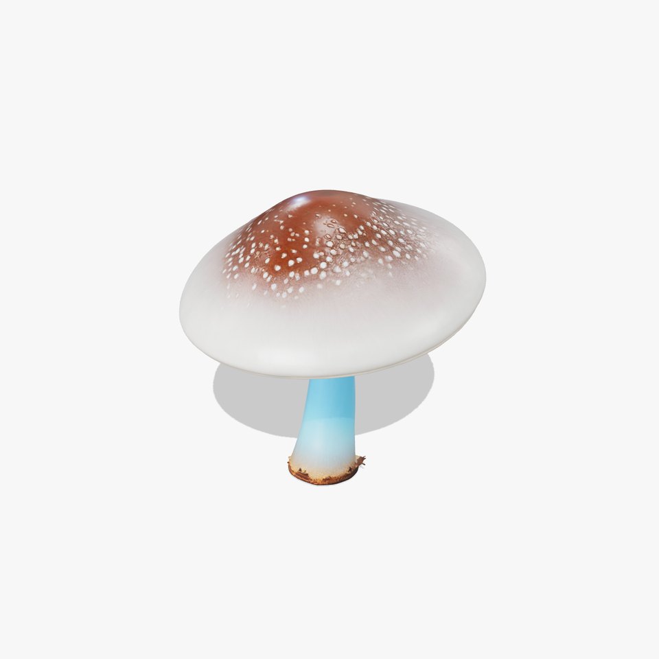 Luminous Blue Mushroom model pack